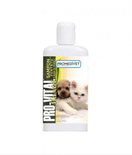Sampon pentru caini si pisici, Pro Vital cu Musetel, 200 ml