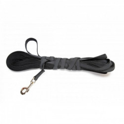 Lesa antiderapanta neagra cu maner pentru caini, Julius-K9, 20 mm/ 15 m