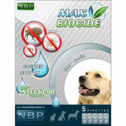 Pipeta antiparazitara pentru caini NBP Max Biocide, 5buc
