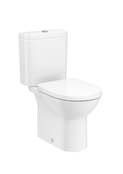 DEBBA ROUND - Vas WC pe pardoseală, Rimless®, cu evacuare dublă