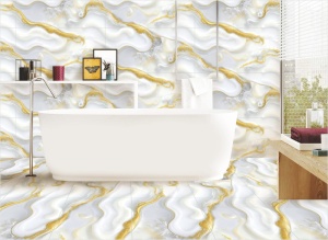 GRESIE LUCIOASA BARCELONA GOLD ENDLESS 60X120 - Img 3