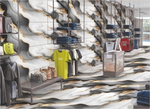 GRESIE LUCIOASA MADRID GOLD ENDLESS 60X120 - Img 2