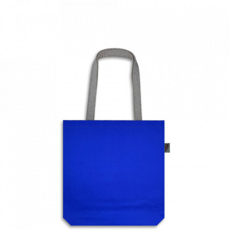 Velika ceger torba jednobojnog dezena rojal plave boje napravljena od pamucnog platna