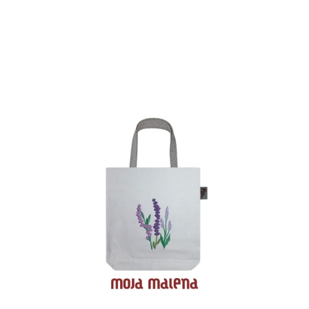 Ceger za knjigu BELI sa vezom Lavanda