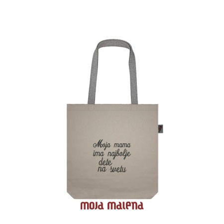 Srednji ceger BEIGE sa vezom Moja Mama