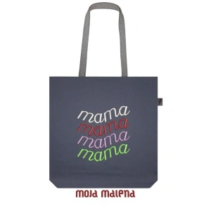 Veliki ceger MIŠ SIVI sa vezom Mama Četiri Puta