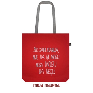 Veliki ceger CRVENI sa vezom Starija