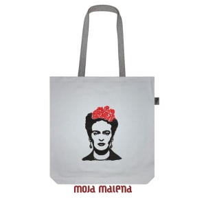 Veliki ceger SVETLO SIVI sa vezom Frida