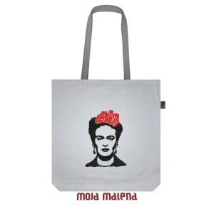 Veliki ceger SVETLO SIVI sa vezom Frida
