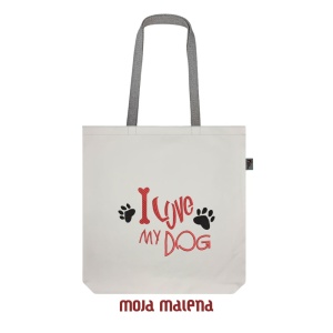 Veliki ceger BELI sa vezom Love Dog