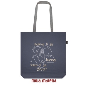 Veliki ceger MIŠ SIVI sa vezom Srce Kuma