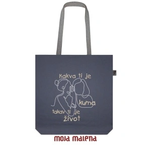 Veliki ceger MIŠ SIVI sa vezom Srce Kuma