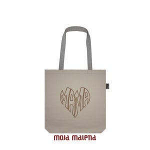 Srednji ceger BEIGE sa vezom Mama Srce Line