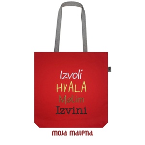 Veliki ceger CRVENI sa vezom Izvoli Hvala