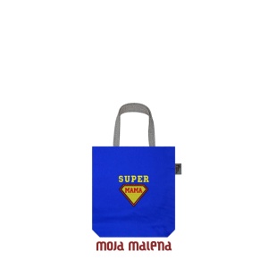 Ceger za knjigu ROJAL PLAVI sa vezom Super Mama