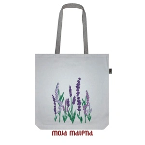 Veliki ceger SVETLO SIVI sa vezom Lavanda