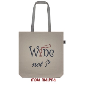Veliki ceger BEIGE sa vezom Wine Not