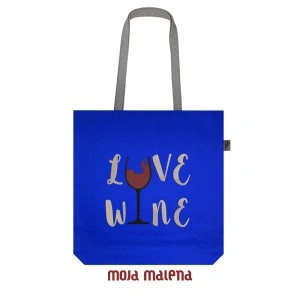 Veliki ceger ROJAL PLAVI sa vezom Love Wine