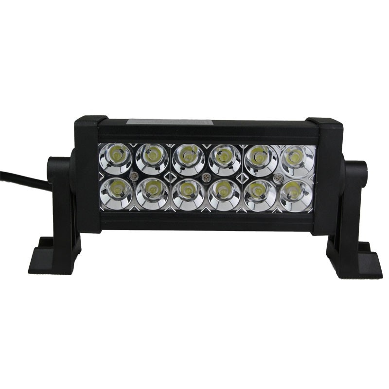 Bara Proiectoare LED Auto Offroad Techstar® PNB1, 36W, 12V-24V, 6000 K, 3500 Lumeni, IP 67, 17 Cm, Flood Beam 60° Cu Leduri CREE XBD, Negru