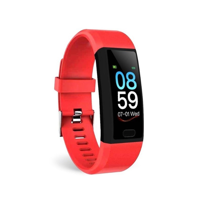 Bratara Fitness Smartband Techstar® T12 Waterproof IP65, Bluetooth 4.2, Compatibila Android & iOS, Display TFT 1.14