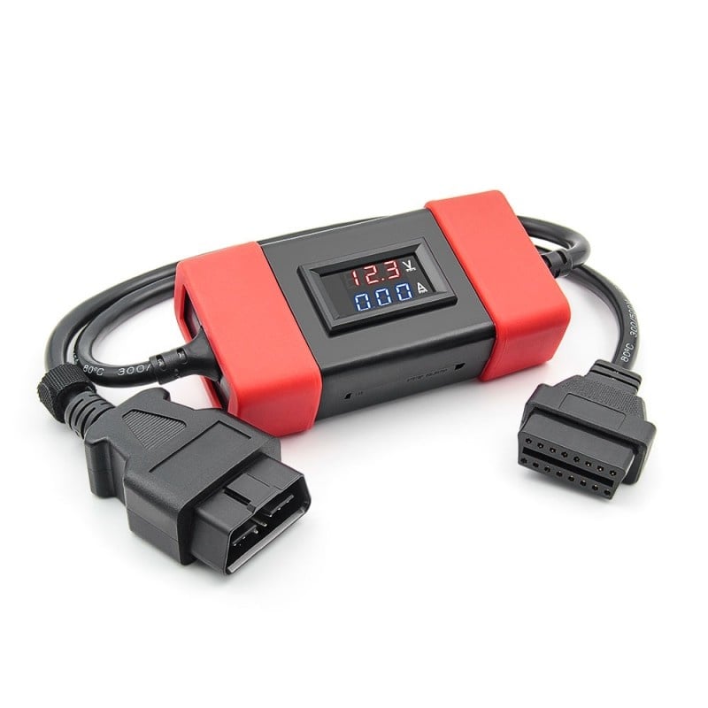 Cablu adaptor diesel pentru camion 24V la 12V Techstar®, 5W, 24V, convertizor, Suporta transmisia de date prin protocol Easydiag 2.0/3.0/GOLO si pentru scanerul Thinkdiag OBD2, Negru/Rosu - 3 | YEO