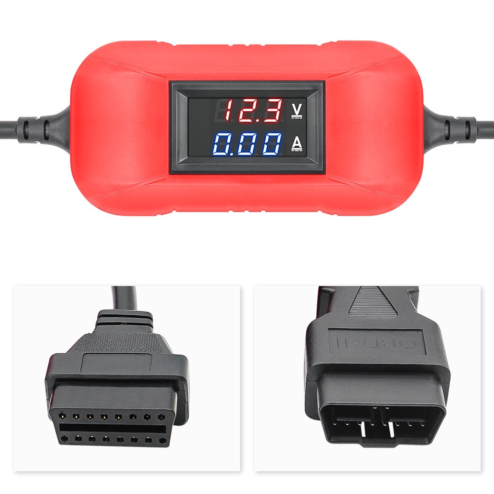 Cablu convertor 24V la 12V Techstar, pentru diagnoza tester OBD-II pe camioane MAN Mercedes Volvo