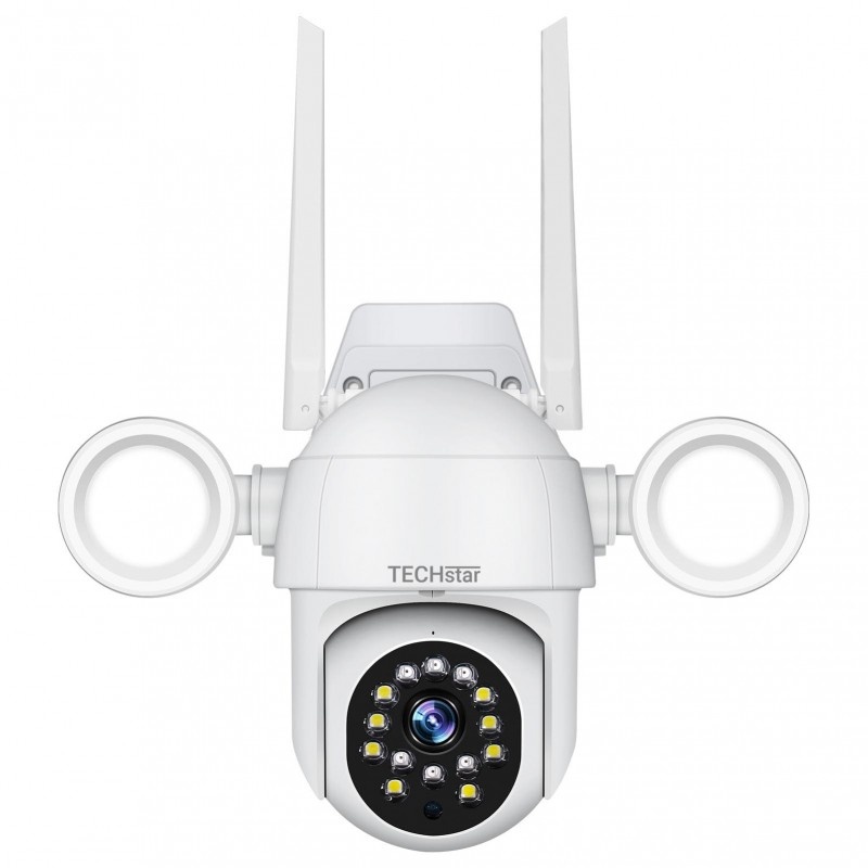 Camera Supraveghere PTZ Techstar® D16B, 2MP, FullHD, Lumina IR si Proiector LED, Control Vertical + Orizontal, Audio Bidirectional, Detectarea Miscarii, ONVIF, P2P, Cloud, Slot MicroSD, Auto-Tracking - 2 | YEO