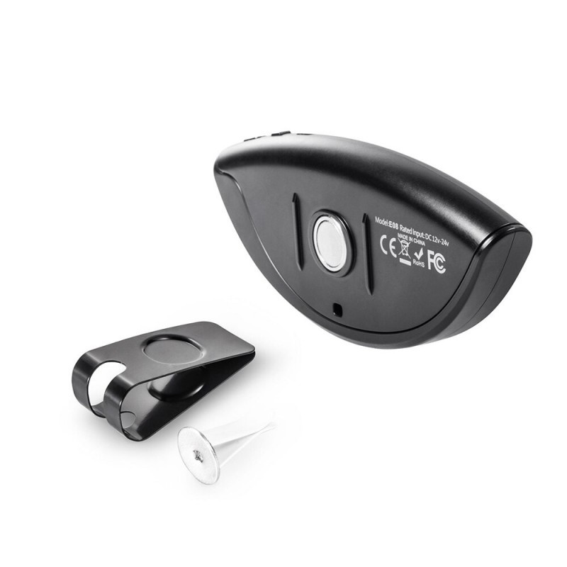 Car Kit Bluetooth Techstar® E08, Wireless, Bluetooth 4.1, MultiPoint, Microfon Integrat, Acumulator, Difuzor 2W - 2 | YEO