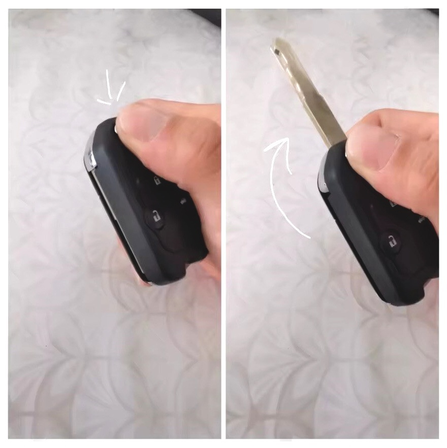 Carcasa cheie auto pliabila transformatoare, compatibila cu Honda Accord, Civic, CR-V, Pilot, Fit, 3 butoane, lama inclusa, fara electronica - imagine 7