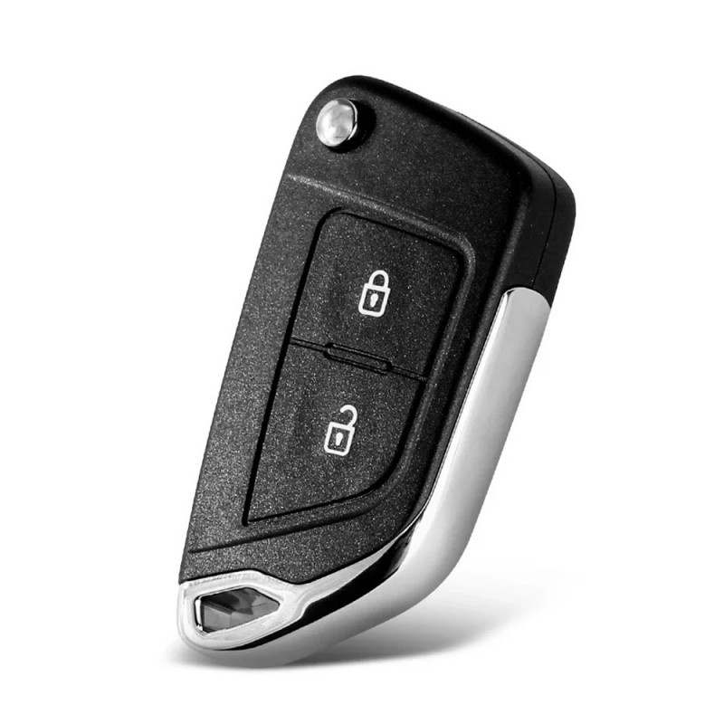 Carcasa Cheie Auto Techstar® KS-106 Pentru Peugeot 207, 307, 407, 2 Butoane, Lamela HU83, Negru - 1 | YEO