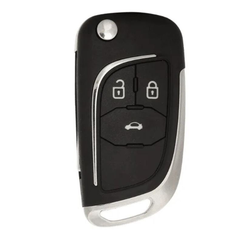Carcasa cheie auto Techstar cromata cu 3 butoane – compatibila Opel & Chevrolet Astra, Corsa, Cruze, Captiva, Aveo - 3 | YEO