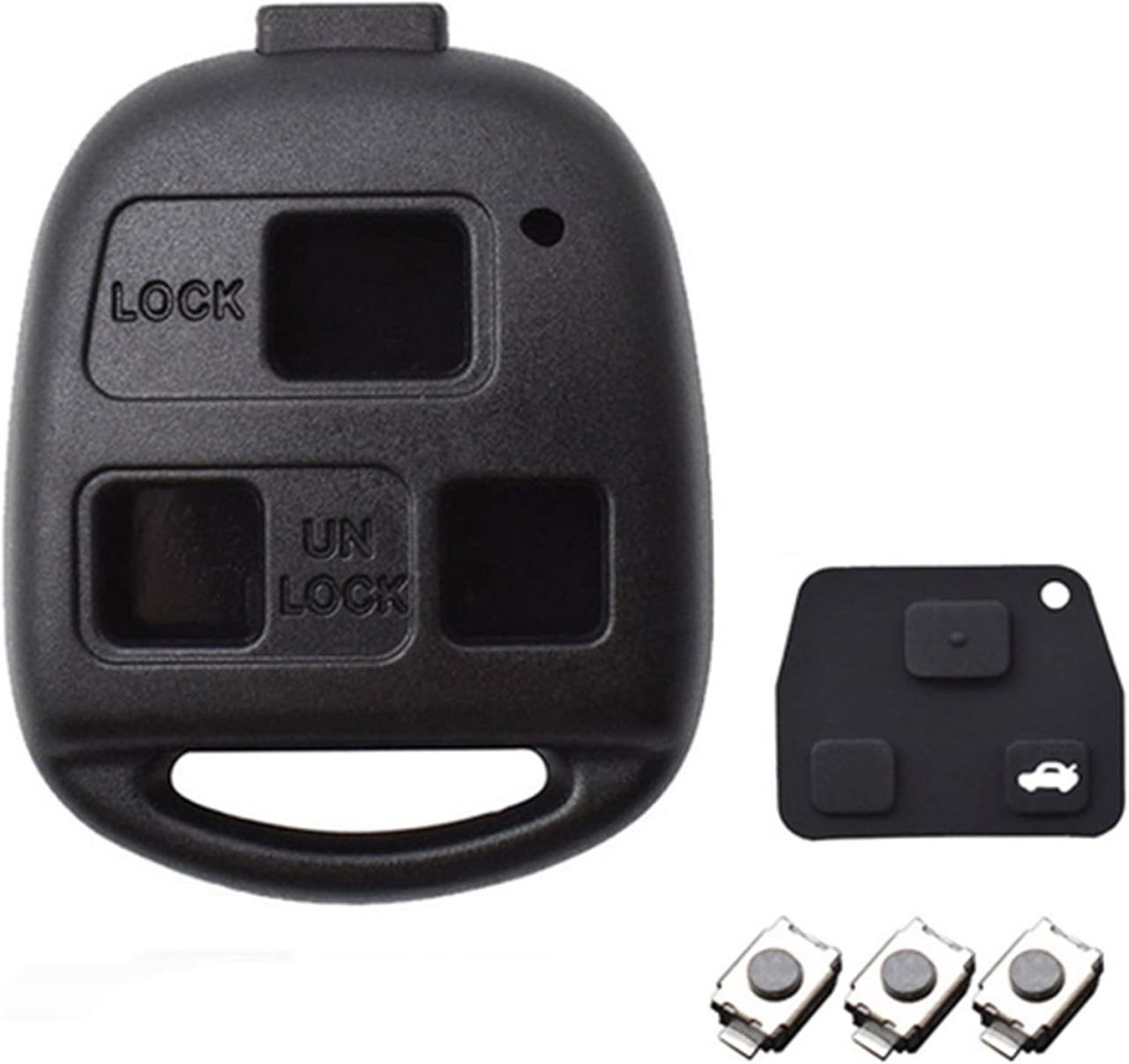 Carcasa Cheie Auto Techstar cu 3 Butoane Compatibila Toyota Yaris, Corolla, RAV4, Avensis, Lexus RX, GS, IS