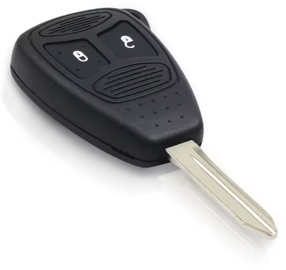 Cheie auto cu telecomanda compatibila cu Chrysler 300, Aspen, Dodge Charger, Durango, Dakota, Jeep Commander, Grand Cherokee, KOBDT04A, ID46, 433 MHz, 2 butoane - imagine 2