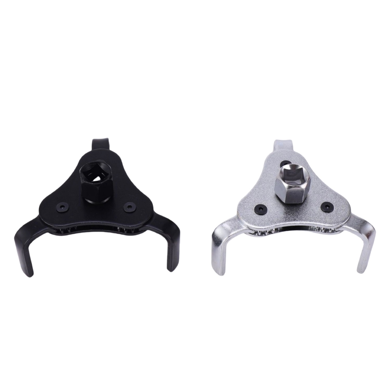 Cheie universala pentru filtru de ulei, 3 brate, Negru, reglabila 55–108 mm, functionare in ambele sensuri, antrenare dubla 1/2