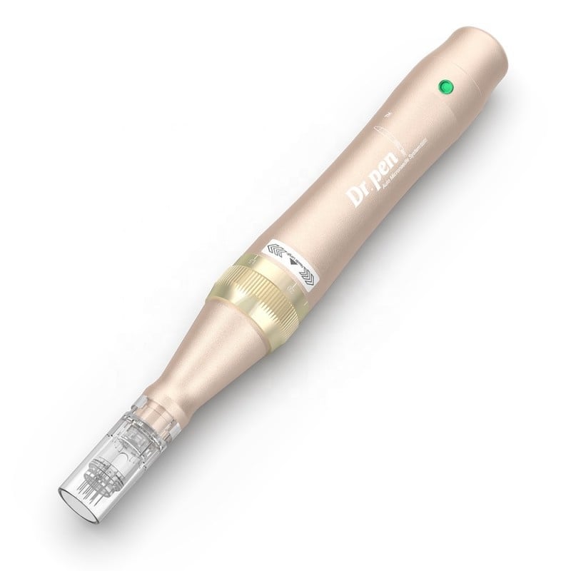 DermaPen Techstar® Dr Pen M5, 2 Capete de Rezerva, Ace Otel Inoxidabil, Corp Aliaj, Ergonomic, Regenerare Piele, Lifting, Viteza Reglabila, 5 Viteze, Gold - 2 | YEO