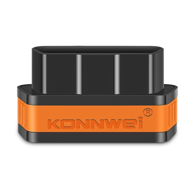 Diagnoza auto OBD2 KONNWEI KW901, Bluetooth 5.0, Buton ON-OFF, compatibil Android iOS, ELM 327 OBDII, Negru/Orange - 3 | YEO