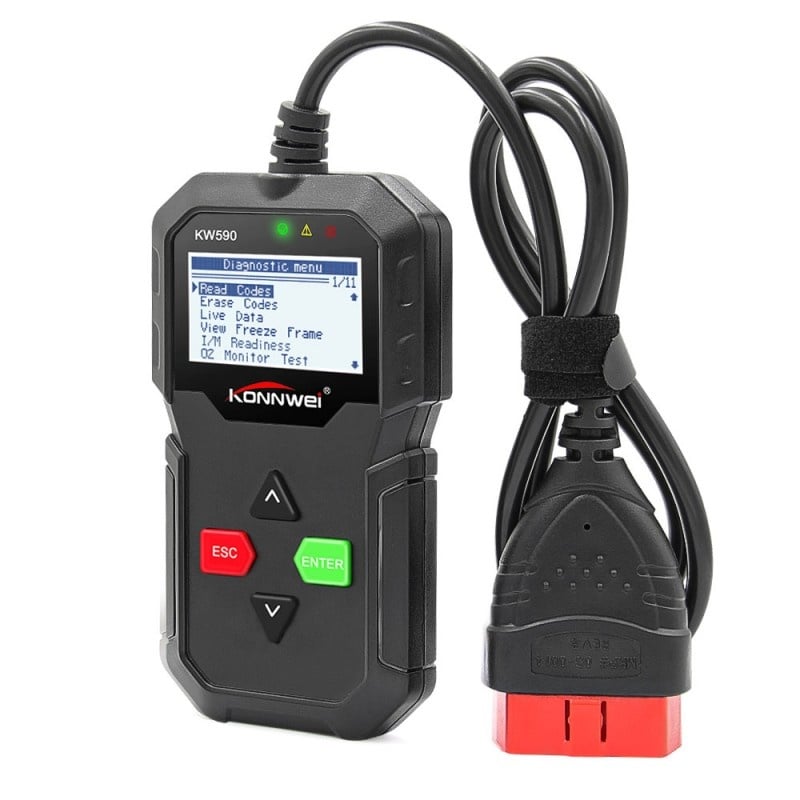 Diagnoza OBD2 KONNWEI KW590, Black, Afisare Erori si Descriere, Resetari, Live Data, ELM 327 OBDII Resigilat - 3 | YEO