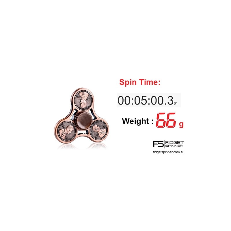 Fidget Spinner Metalic One Cent din Aluminiu - 2 | YEO