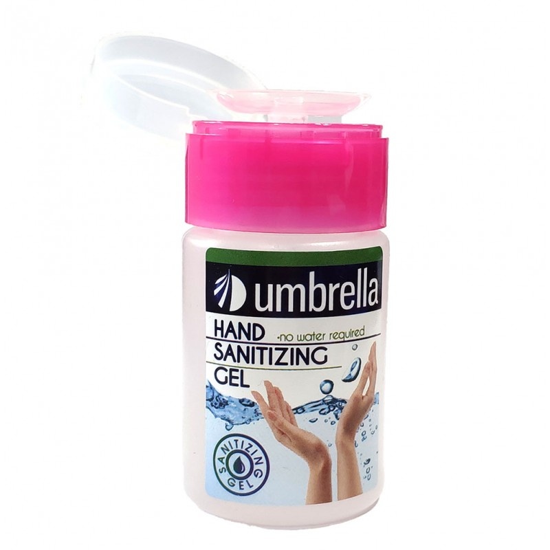 Gel de Igienizant cu Pompita pentru maini, Umbrella, 75ml, cu Alcool, Antibacterian - 2 | YEO