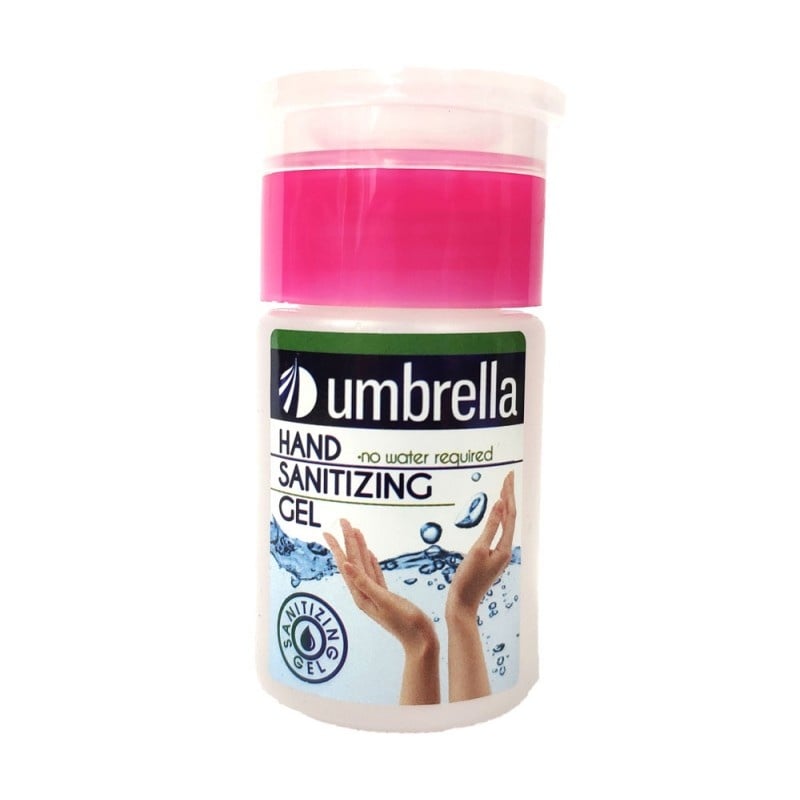 Gel de Igienizant cu Pompita pentru maini, Umbrella, 75ml, cu Alcool, Antibacterian