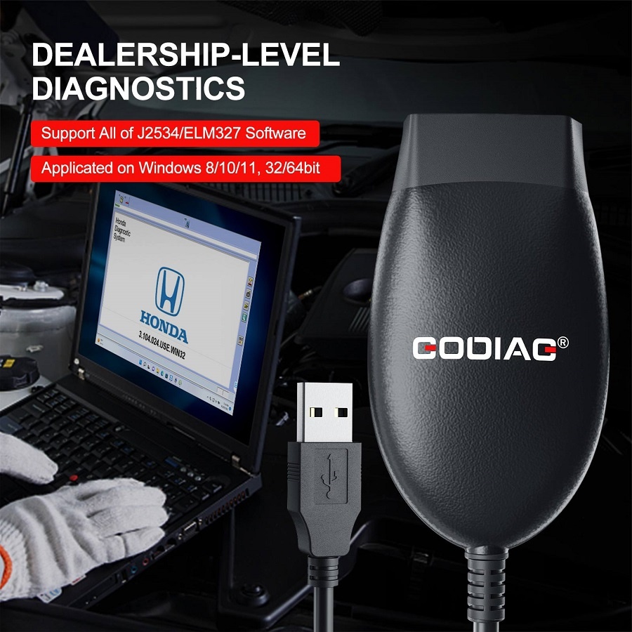 Interfata diagnoza auto GODIAG J2534 Nano, OBD2 la USB, 16 pini, compatibila J2534 si ELM327, pentru diagnoza si programare ECU - imagine 2