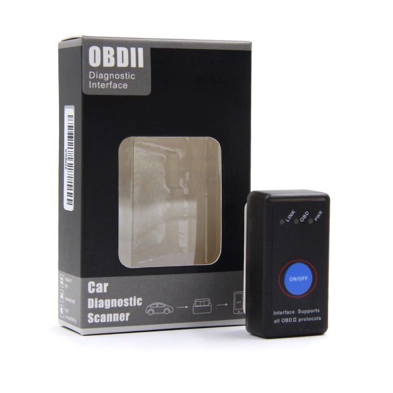 Interfata Super Mini Diagnoza Techstar OBD2 Bluetooth 4.0 cu Cip ELM V1.5,Buton ON/OFF, Torque