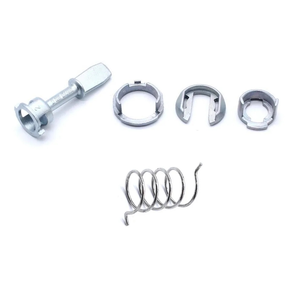 Kit reparatie incuietoare yala usa auto Techstar, compatibil cu VW Golf 4, Bora, Jetta, Polo, Audi A6, Skoda Fabia – Fata stanga/dreapta, 6 piese metalice