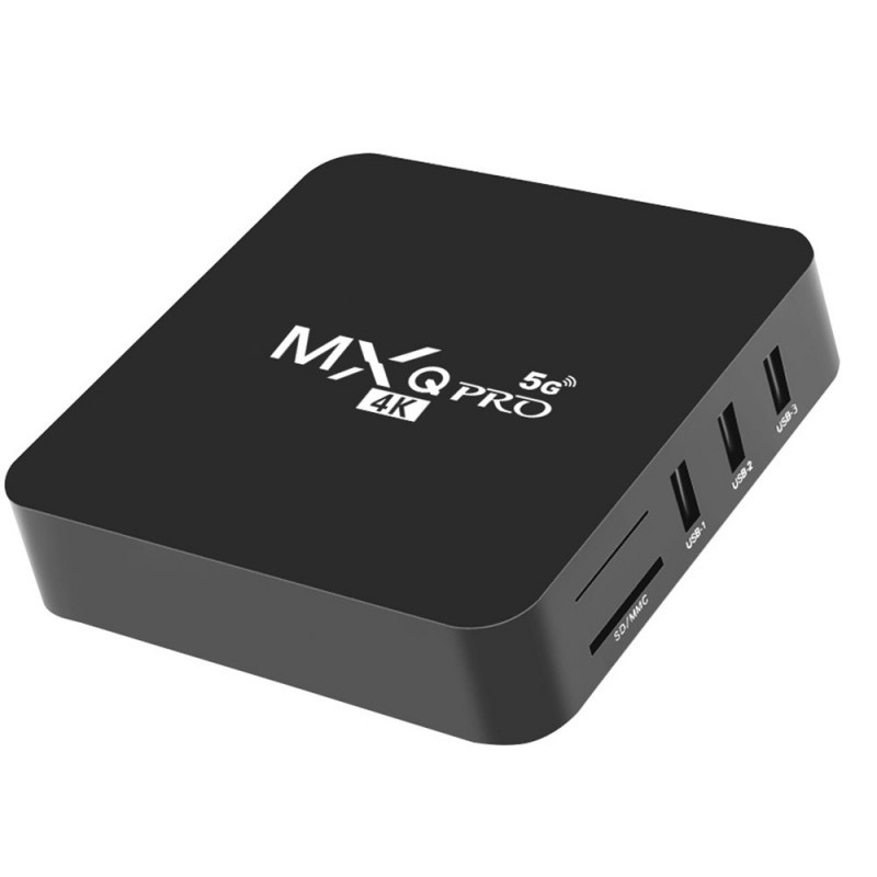 Mini PC TV Box Techstar® MXQ PRO, UltraHD 4K, Quad-Core 64 Bit. 4GB RAM, 32GB ROM, 5G Wireless, Ethernet, Android 10 - 1 | YEO