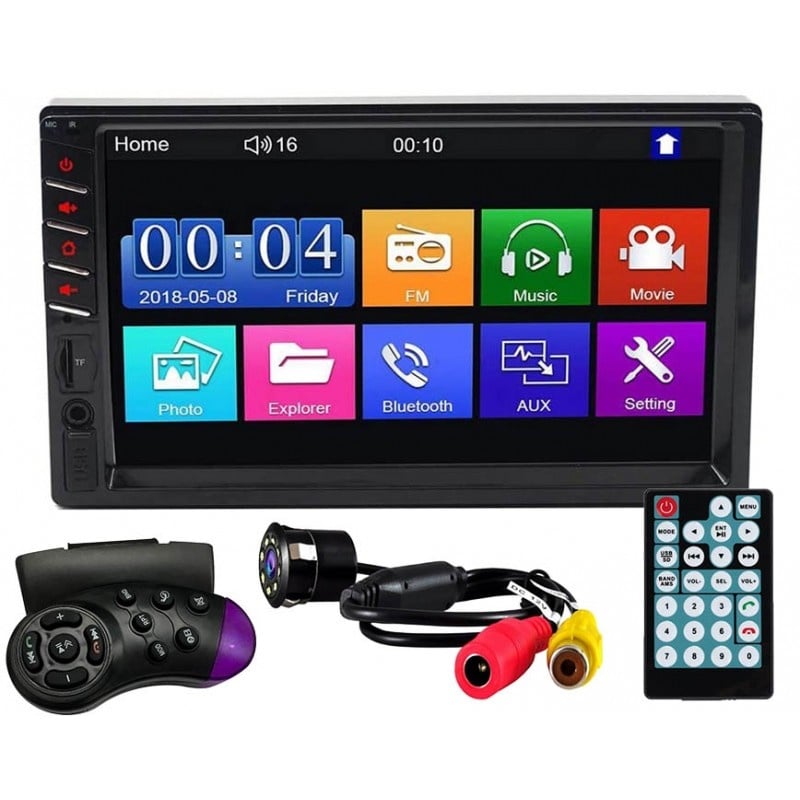 MP5 Player Techstar® 7035, 2DIN, Camera Marsarier, Ecran HD Touch 7