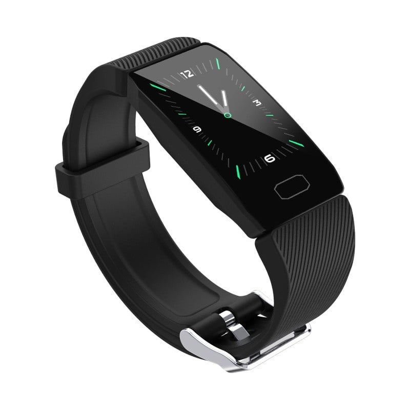 Resigilat Bratara Fitness Smart Techstar® Q1 Negru, Monitorizare Cardiaca, Sedentary, Bluetooth, IP65, Ecran IPS - 1 | YEO