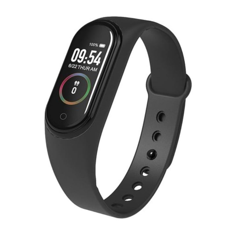 Resigilat Bratara Sport M4 Techstar® Pentru Fitness, Monitorizarea Presiunii Sangelui si A Batailor Inimii, Negru - 3 | YEO