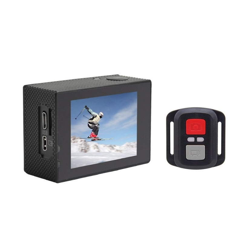 Resigilat Camera Video Sport ActionCam R12H 4K @30fps cu Telecomanda 2.4G - 2 | YEO