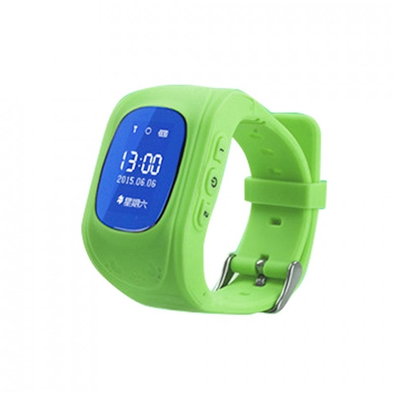 Resigilat Ceas Smartwatch Copii Techstar® Q50, 0.96 inch IPS, Slot Cartela SIM, Tracker GPS, AGPS, LBS, Buton Urgenta SOS, Monitorizare Live, Apelare, Verde - 2 | YEO