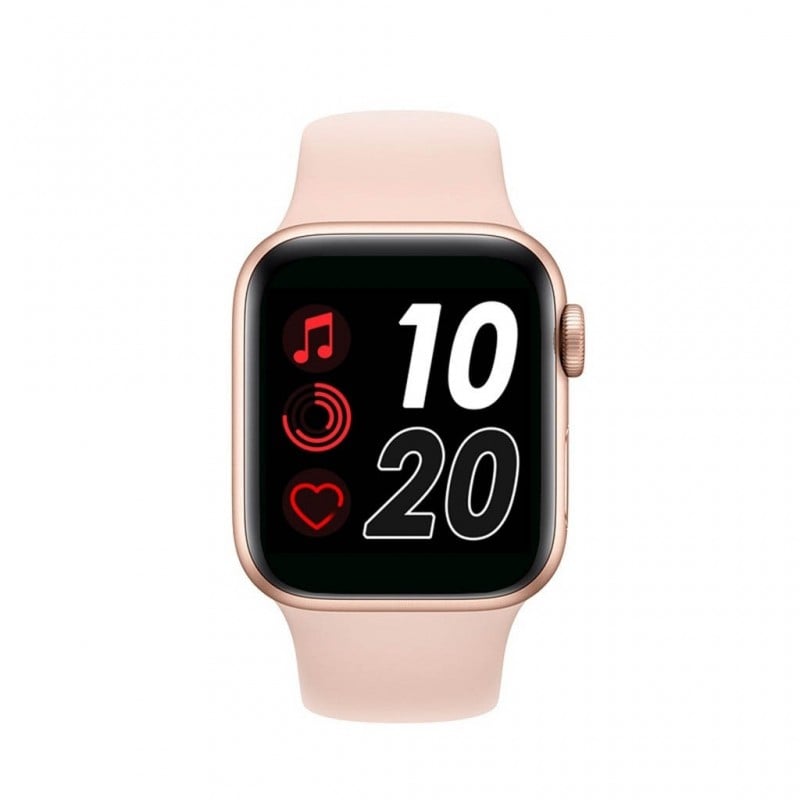 Resigilat Ceas Smartwatch Techstar® T500, 1.54 inch HD IPS, Monitorizare Cardiaca, Alerte Sedentarism, Termometru, Bluetooth 4.0, Roz - 1 | YEO